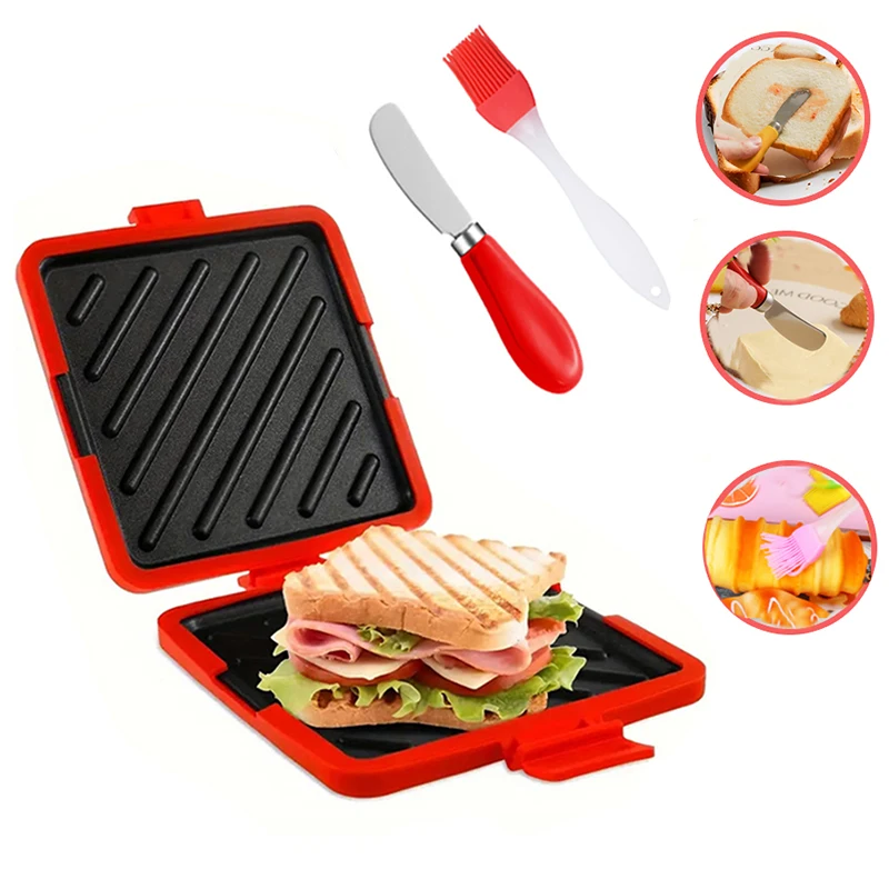 Kitchen Gadgets Baking - Set Peralatan Dapur 3-in-1: Pemanggang Sandwich