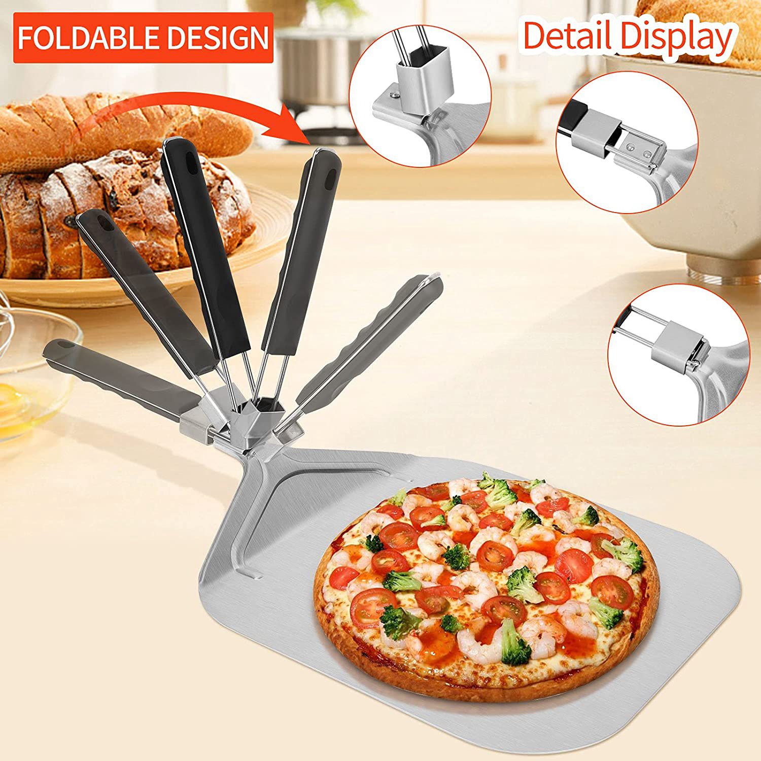 Pizza Stone Baking - WSFS! Kupas Pizza Aluminium Lipat untuk