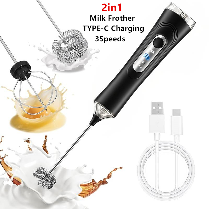 Kitchen Gadgets Design - Pembuat Busa Susu Elektrik + Pengocok