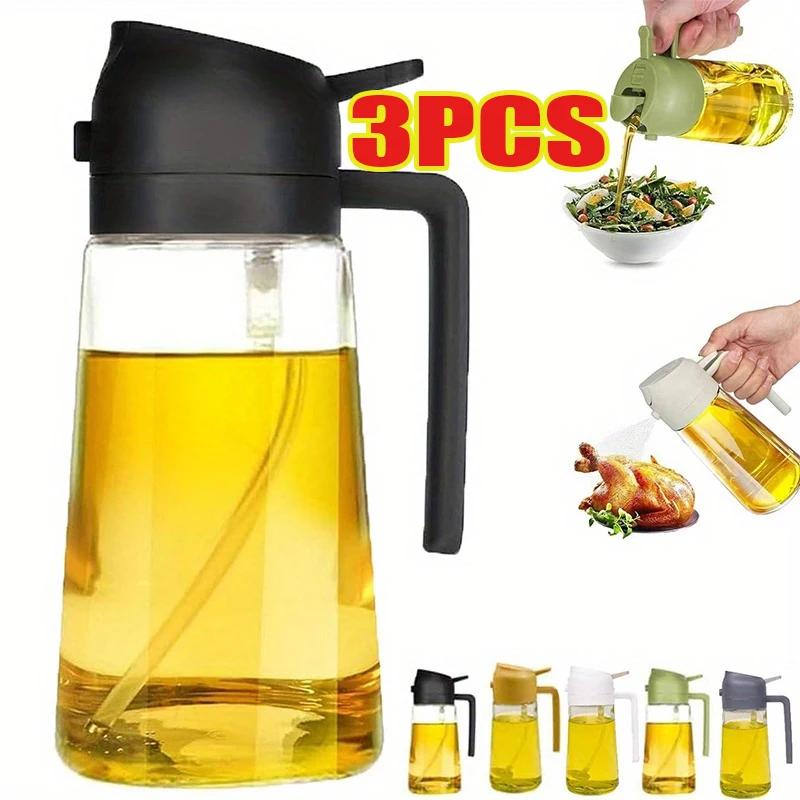 Kitchen Gadgets Oil Spray - Botol Semprot Minyak 2-in-1 Plastik untuk