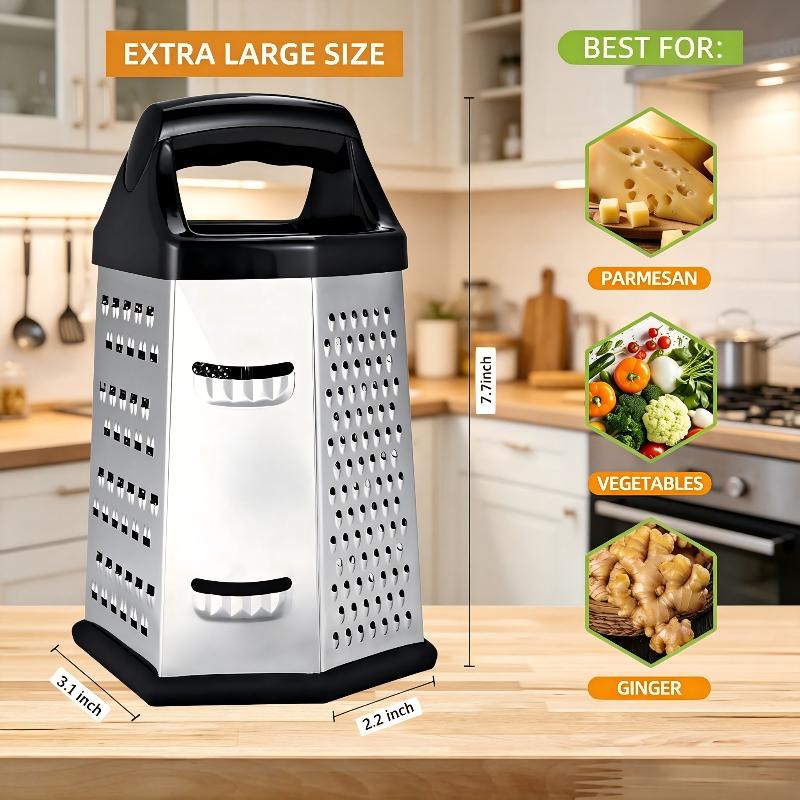 Cheese Grater Box - Parutan Kotak Baja Tahan Karat 6