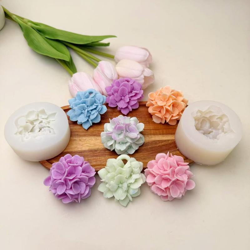 Kitchen Gadgets Baking - ● Cetakan Silikon Bunga Hydrangea DIY