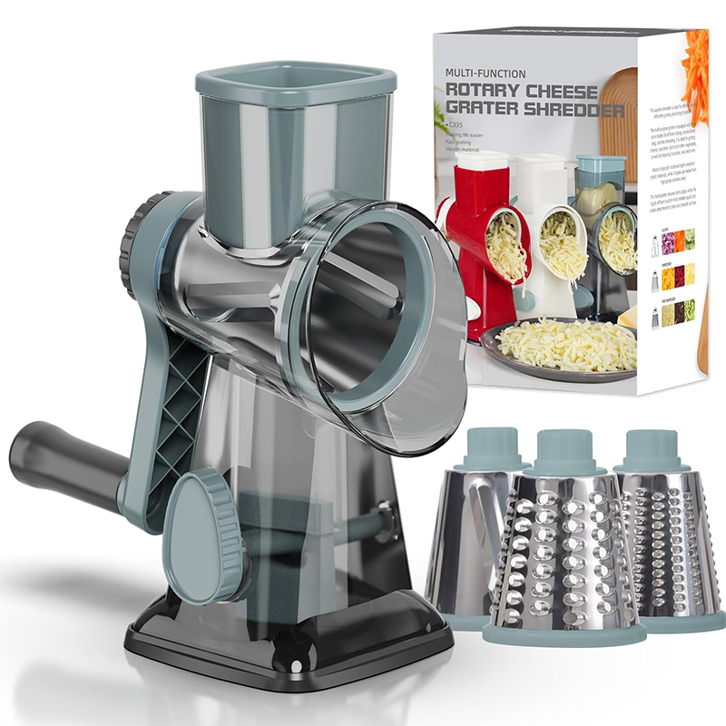 Cheese Grater Box - LMETJMA pemarut keju putar 3 in