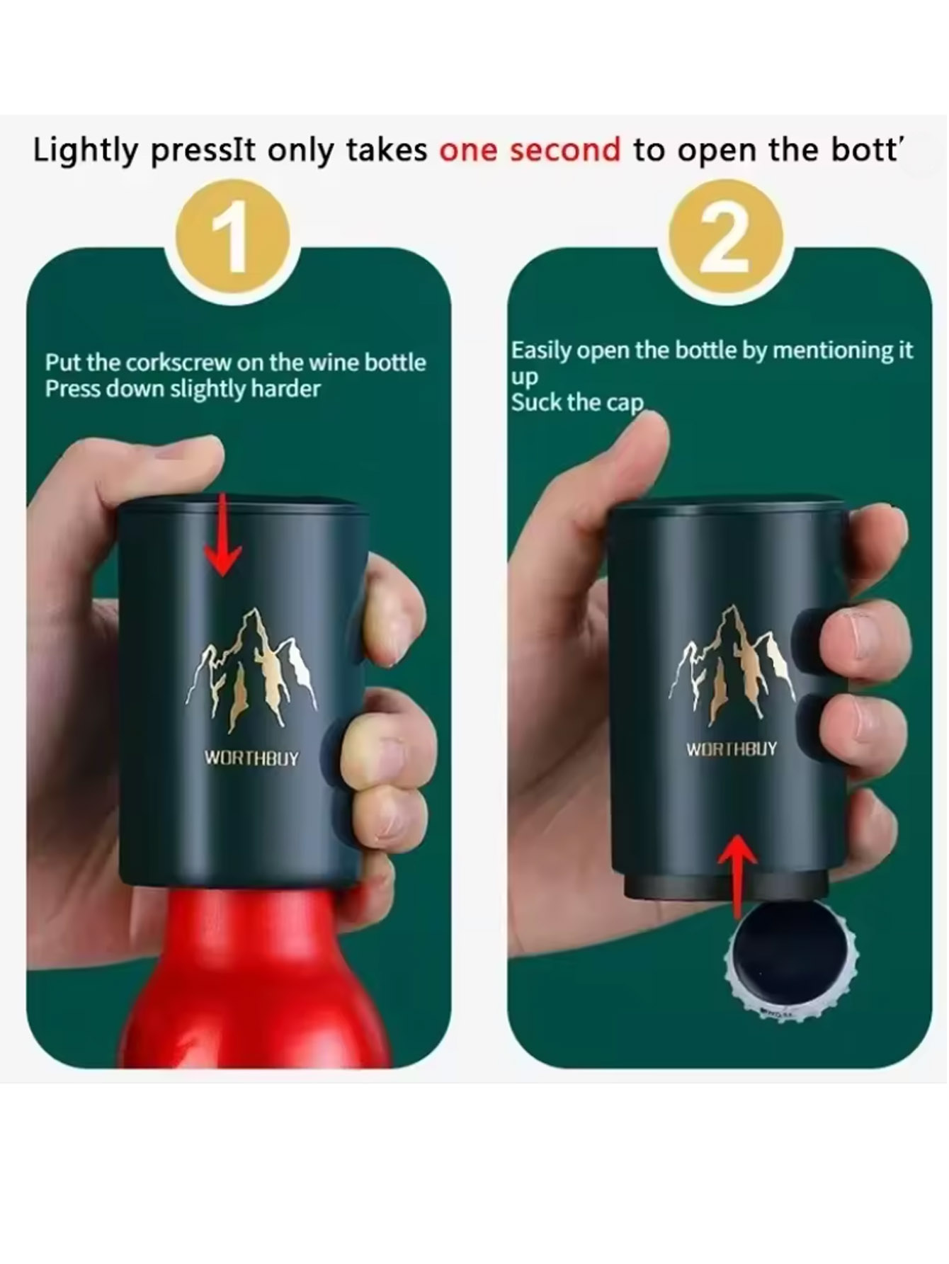 Kitchen Gadgets Design - 1 Buah Pembuka Botol Bir Otomatis