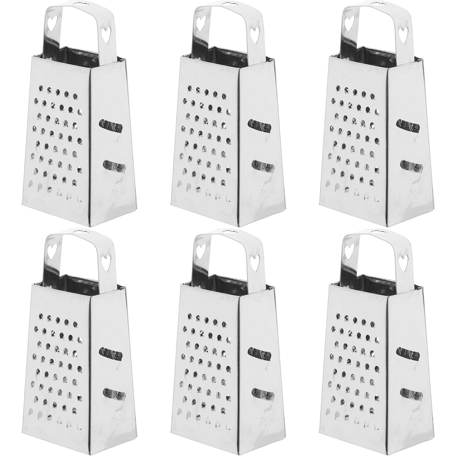 Cheese Grater Box - 6 Buah Parutan Keju Mini Stainless