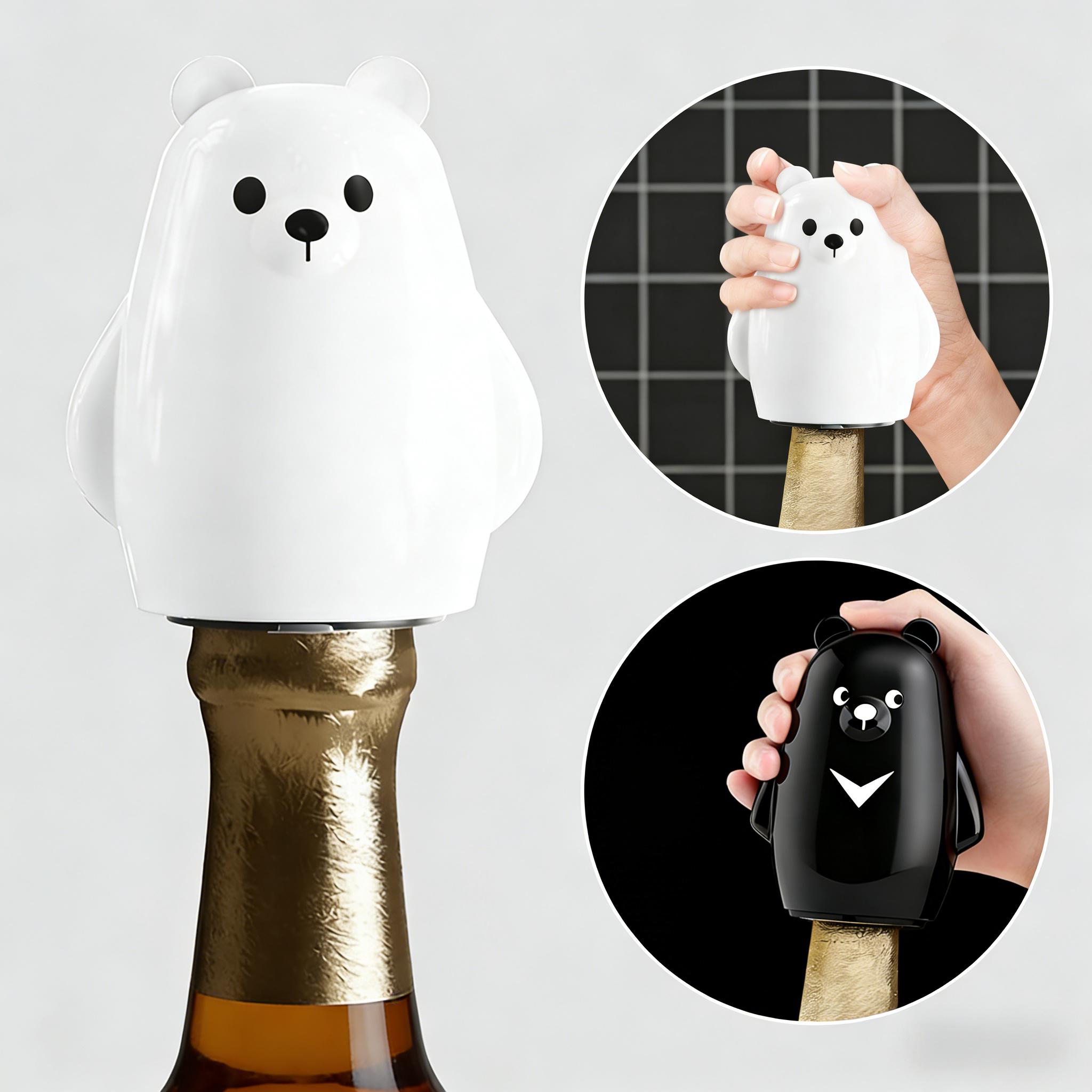 Kitchen Gadgets Gift Ideas - Pembuka Botol Beruang Hitam & Putih