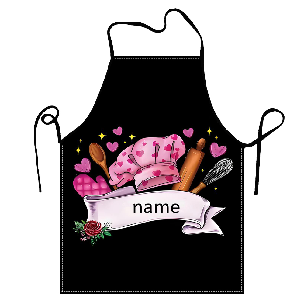 Celemek Personalisasi Teks Nam - Kitchen Gadgets Name ulasan dan harga