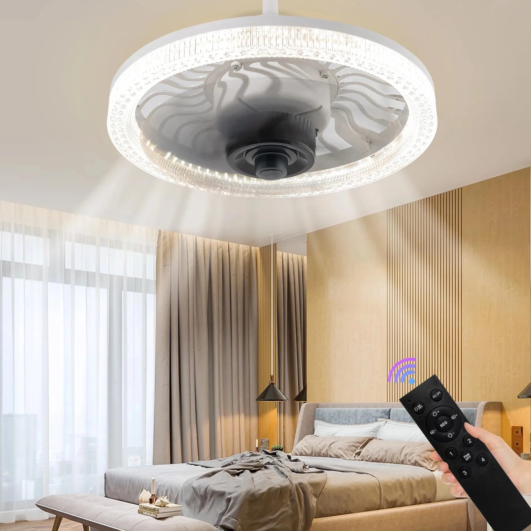 Lampu Kipas Langit-langit LED  - Kitchen Gadgets Smart ulasan dan harga