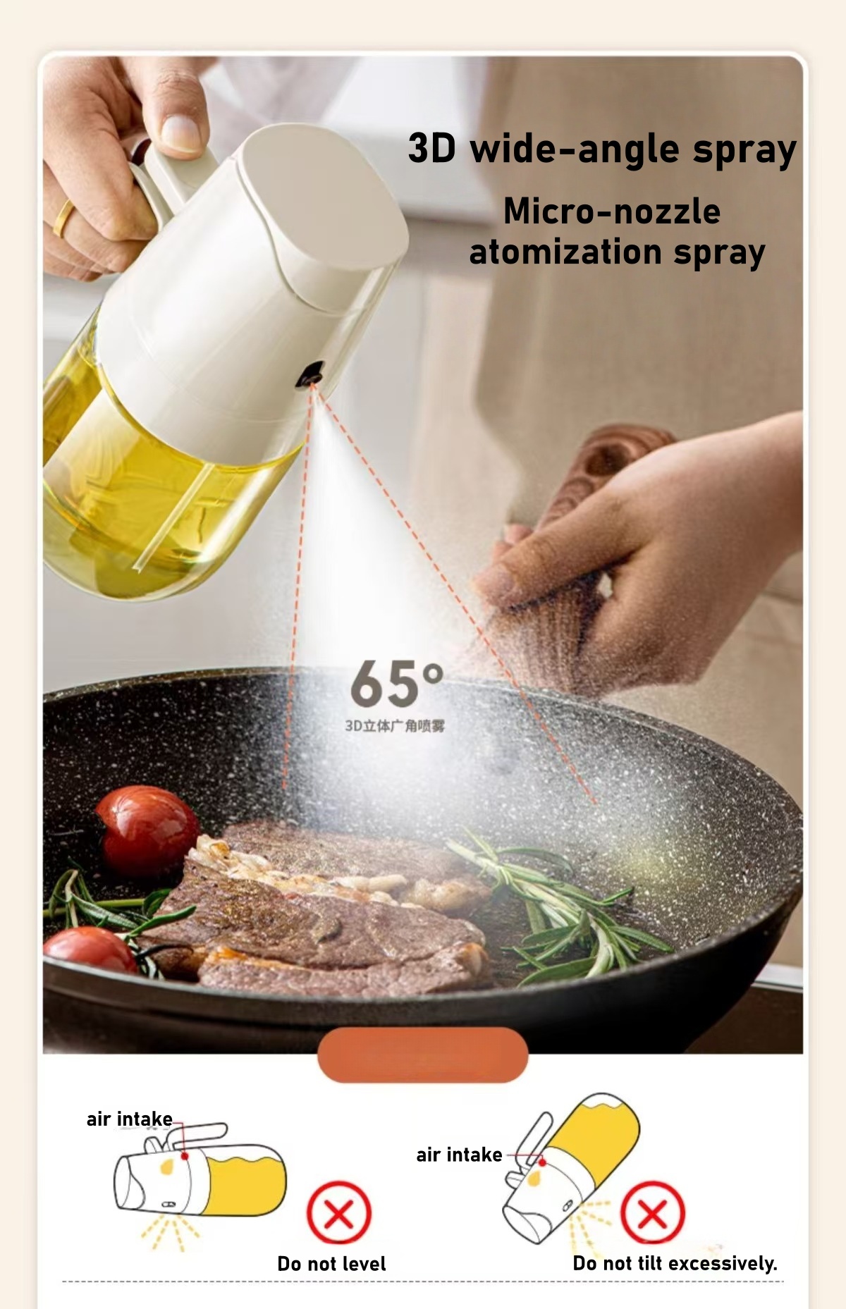 Botol Semprot Minyak untuk Rum - Kitchen Gadgets Oil Spray ulasan dan harga