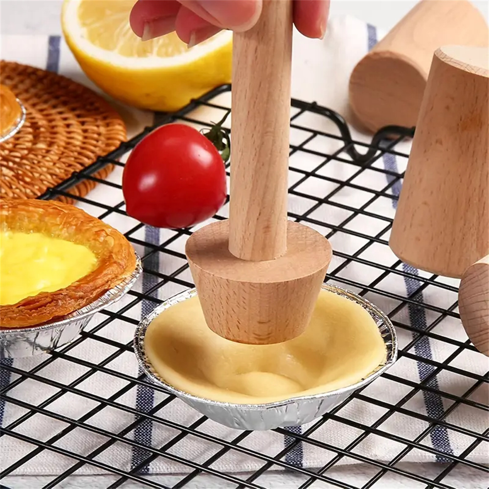 Cetakan Tart telur kayu Premiu - Kitchen Gadgets Design ulasan dan harga
