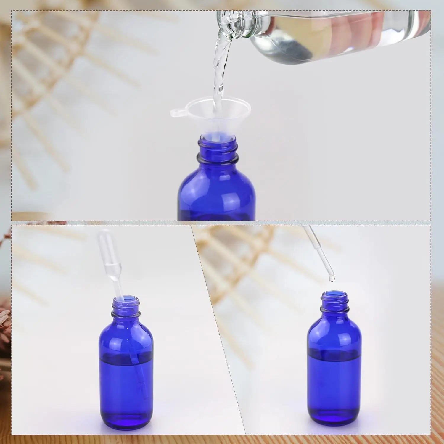 Botol semprot kaca biru dengan - Kitchen Gadgets Oil Spray ulasan dan harga